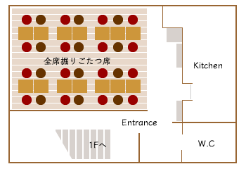 伊晃庵2Fフロア図